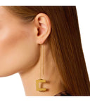 Elisabetta Franchi Gold Pendant Earrings