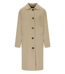 Max Mara Weekend Zenone Beige Einreihiger Mantel