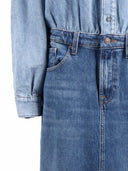 7 For All Mankind Mid Blue Maxi Dress Ipanema