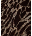 Twinset Burgundy Scarf With Animal Print