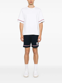 Thom Browne Rwb Stripe Cotton T Shirt