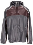 La Rose Hooded Leather Vintage Jacket