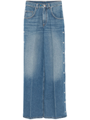Stella Mc Cartney Snap Stud Embellished Jeans