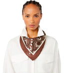 Max Mara Weekend Onesto Brown Foulard Scarf