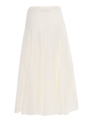 Fabiana Filippi Viscose Linen Flared Skirt