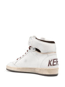 Golden Goose Sky Star Nappa-Obermaterial und Sporen-Nylon-Zunge, Wildleder-Stern