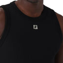 Maglietta con logo a costine di Fendi