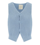 K.K. Hellblaues Strickoberteil