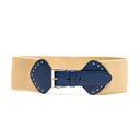 Prada Ceinture en cuir Saffiano Prada Beige Bleu