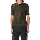 Fendi FF Wool Blend Lurex Polo