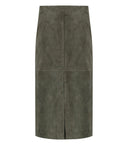 Max Mara Weekend Pala Khaki Midi Skirt