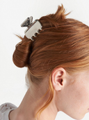 Prada Triangle Logo Hair Clip