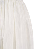 Pantaloni a palloncino a righe Rotate bianco brillante (vestibilità ampia)
