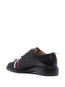 Thom Browne 3 Bow Longwing Brogue On Lightweight Rubber Sole In Pebble Grain Leather