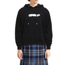 Off White Sweat-shirt à capuche blanc cassé avec logo