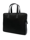 Prada Re Nylon Leather Trimmed Briefcase