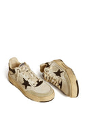 Golden Goose Forty2 Leather Upper Heel And Spur Suede Toe Rubber Star