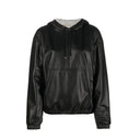 Saint Laurent Leather Hoodded Top