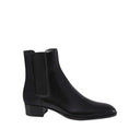 Saint Laurent Wyatt Leather Boots