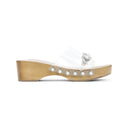 Simone Rocha Scalopped Wooden Clog Sandals