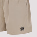 Pantaloncini Miu Miu in cotone