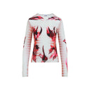 Jean Paul Gaultier Layered Long Sleeves Top Printed "Flower Body Morphing Mariniere"