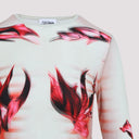 Jean Paul Gaultier Jean Paul Gaultier Haut superposé à manches longues imprimé "Flower Body Morphing Mariniere"