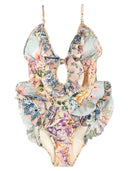 Zimmermann 'Halliday Waterfall Frill' Swimsuit One Piece