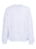 Bomber in cashmere Kangra con zip intera con frange e tasche