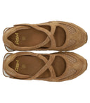 Ash Kore Beige Ballett-Flachschuh
