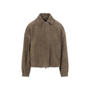 Brunello Cucinelli Suede Leather Jacket