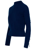 Brodie cashmere in plexiglass blu cashmere maglione