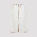 Prada Calf Leather Midi Skirt