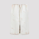 Prada Calf Leather Midi Skirt