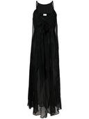 Robe détaillée de cravate transparente