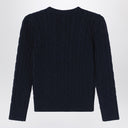 Polo Ralph Lauren Navy Blue Cotton Cable Knit Jumper