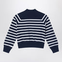 Polo Ralph Lauren Navy Blue Sweatshirt With White Stripes