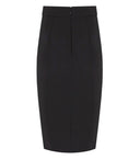 Elisabetta Franchi Black Zipped Midi Skirt