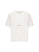 Saint Laurent Women's Organic Cotton White T Shirt