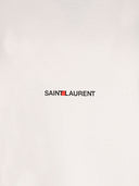 Saint Laurent Women's Organic Cotton White T Shirt