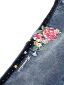 Monnalisa Jeans Ricamati Fleece Den
