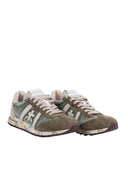 Premiata Sneakers Bianche Lucy Verde Militare