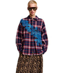 Essentiel Antwerp Kirke Blue Red Shirt