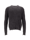 Off White Ink Arrow Rib Knit Crewneck Vintage Blac