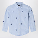 Polo Ralph Lauren Light Blue Button Down Shirt Logos