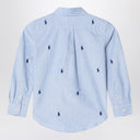 Polo Ralph Lauren Light Blue Button Down Shirt Logos