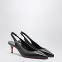 Christian Louboutin Black Leather Sporty Kate Slingback