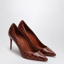 Christian Louboutin Kate Pumps Acajou Alligator Embossed Calf Leather