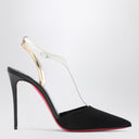 Christian Louboutin Nappa Leather And Suede Black/White Athina Pump