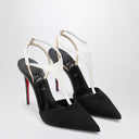 Christian Louboutin Nappa Leather And Suede Black/White Athina Pump